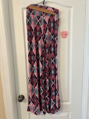 Women's Pink Patterned Pants